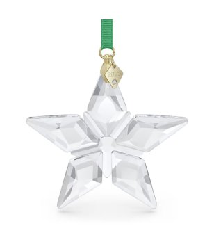 Прозрачно стъклено украшение звезда Swarovski 2023 снимка