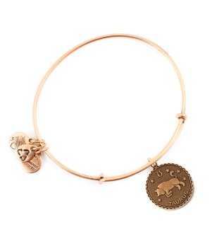 Дамска златиста гривна със зодия Телец Alex And Ani снимка