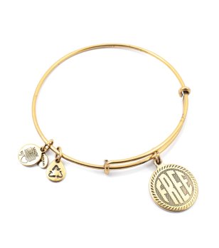 Дамска гривна тип халка в златист цвят ALEX AND ANI снимка