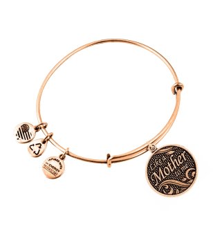 Дамска гривна в златист цвят с надпис Like a Mother Alex And Ani снимка
