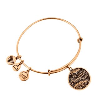 Дамска златиста гривна с талисман Daughter Alex And Ani снимка
