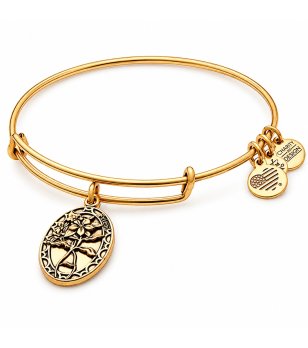 Дамска златиста гривна с дърво на живота Alex And Ani снимка