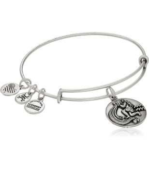 Сребриста гривна зодия Водолей Alex And Ani снимка