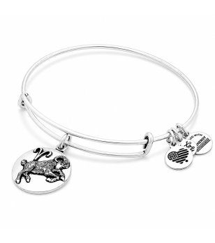 Дамска сребриста гривна с висулка зодия Овен Alex And Ani снимка