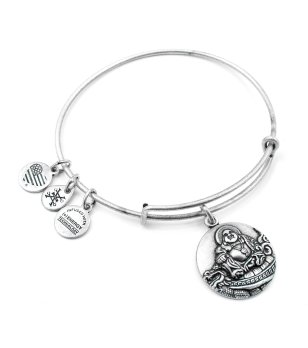 Дамска сребриста гривна с талисман Smiling Buddha Alex And Ani снимка