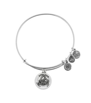Сребриста дамска гривна с талисмани Alex And Ani снимка
