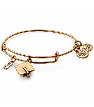 Дамска златиста гривна с висулки Graduation Bracelet ACA ENV Alex And Ani снимка