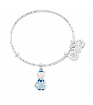 Сребриста метална гривна с елф Alex And Ani снимка