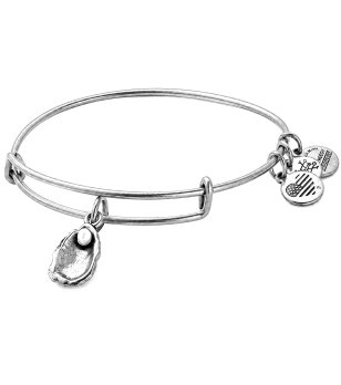 Сребриста дамска гривна с овален медальон OSTRA BRACELET II ACA ENV Alex And Ani снимка