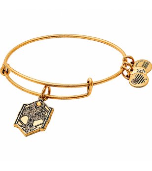 Дамска златиста метална гривна с талисман Дървото на живота Alex And Ani снимка