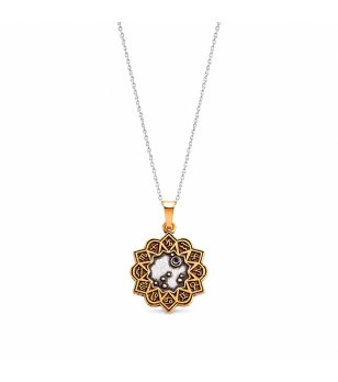 Дамско колие в сребристо и златисто GEMINI TWO-TONE NECKLACE AC Alex And Ani снимка