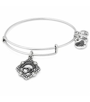 Сребриста метална гривна с медальон GRANDMOTHER Alex And Ani снимка