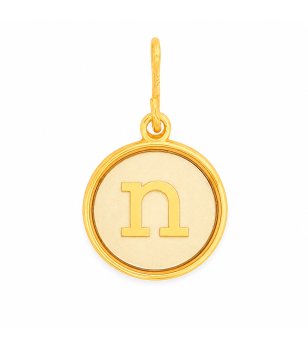Златиста висулка с буква N Alex And Ani снимка