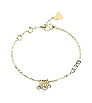 Златиста дамска гривна с висулки TINY DANCER Guess снимка