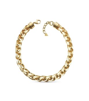 Златисто дамско колие тип верижка Guess снимка