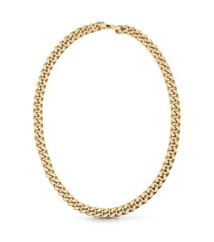Мъжко златисто колие верижка от неръждаема стомана Guess снимка