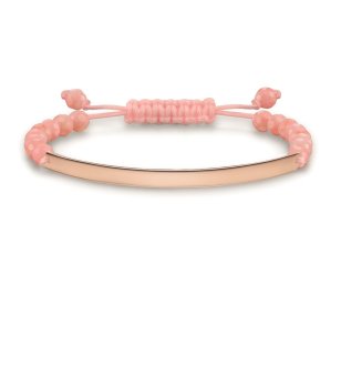 Розова дамска гривна с текстилен шнур Thomas Sabo снимка