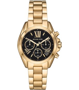 Мъжки златист часовник с черен циферблат MICHAEL KORS снимка