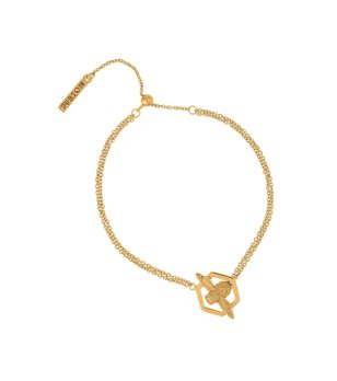Златиста дамска гривна с птица Olivia Burton снимка