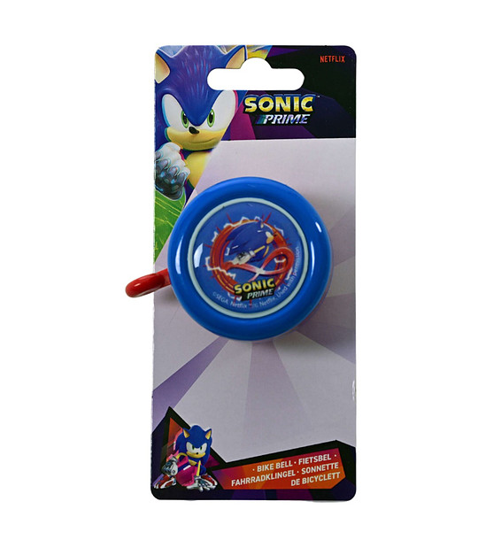 Син звънец за детски велосипед SONIC PRIME снимка
