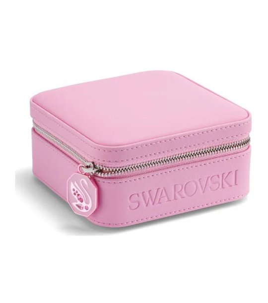 Розова кутия за бижута с цип ICONIC SWAN Swarovski снимка