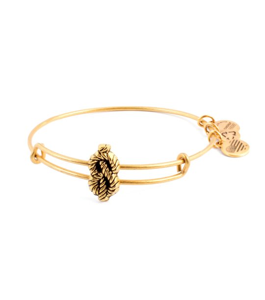 Дамска златиста гривна с морски възел Marine Knot Alex And Ani снимка