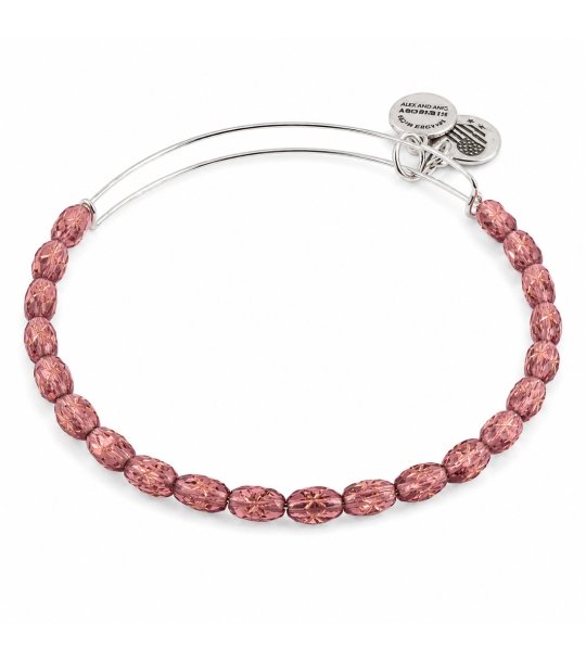 Дамска гривна в цвят слива с мъниста Alex And Ani снимка