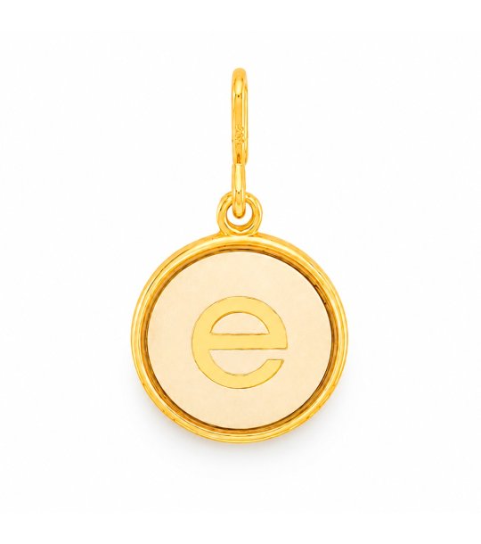 Дамска златиста висулка с буква e Alex And Ani снимка