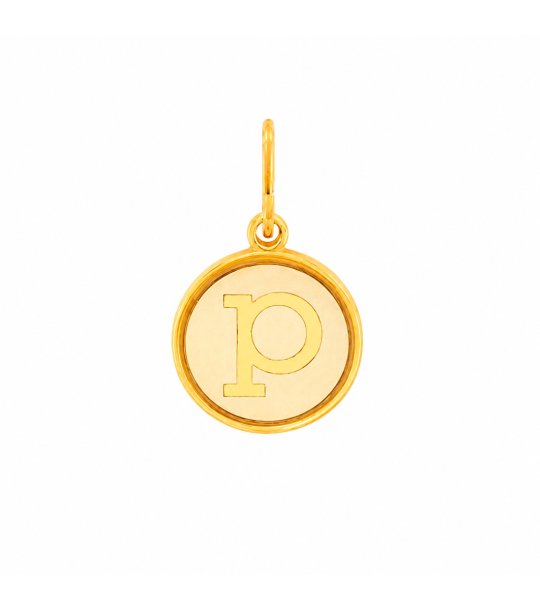 Дамска златиста висулка с буква P Alex And Ani снимка