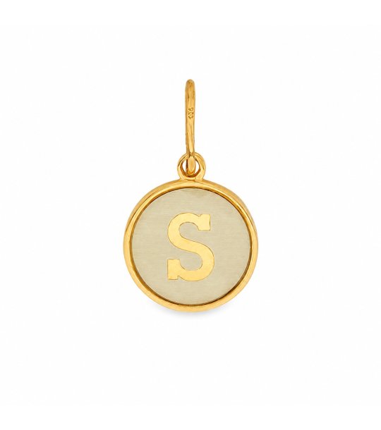 Дамска златиста висулка с буква S Alex And Ani снимка