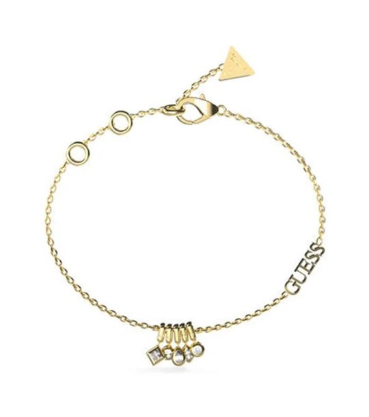 Златиста дамска гривна с висулки TINY DANCER Guess снимка