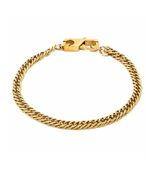 Мъжка златиста гривна от неръждаема стомана Guess снимка