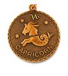 Дамска златиста гривна с медальон зодия Козирог CAPRICORN Alex And Ani-1 снимка