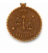 Метална гривна в златист цвят със зодиакален медальон Везни Alex And Ani-1 снимка