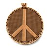 Дамска златиста гривна тип халка с медальон Peace ALEX AND ANI-1 снимка