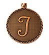 Метална гривна в златист цвят с висулка буква J Alex And Ani-1 снимка