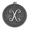 Сребриста гривна с висулка с буква X Alex And Ani-1 снимка