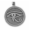 Сребриста метална гривна с талисман Eye of Horus Alex And Ani-1 снимка
