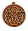 Дамска гривна в бронзов цвят с кръгла висулка Alex And Ani-1 снимка