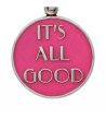 Дамска сребриста гривна с розов кръгъл медальон IT'S ALL GOOD Alex And Ani-1 снимка
