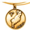 Златиста метална гривна с талисман зодия Овен Alex And Ani-1 снимка