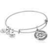 Сребриста гривна с висулка Близнаци GEMINI Alex And Ani-1 снимка