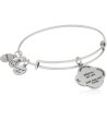 Дамска сребриста твърда гривна с медальон Breath of Life Alex And Ani-1 снимка