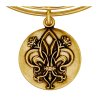 Дамска златиста гривна с медальон Fleur-de-lis Alex And Ani-1 снимка