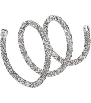 Дамска сребриста гривна тип змия BREIL NEW SNAKE 50 cm снимка