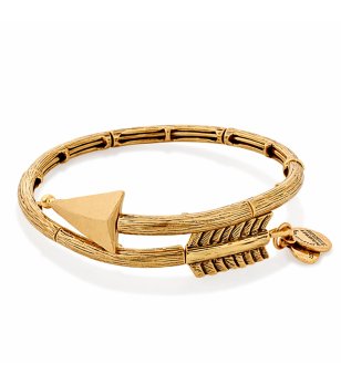 Дамска златиста гривна с елемент стрела Alex And Ani EROS ARROW BRACELET снимка