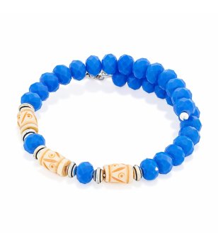Дамска синя гривна от мъниста Electra Blue Alex And Ani снимка