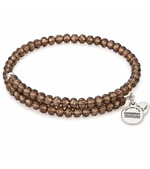 Кафява гривна с мъниста Alex And Ani снимка