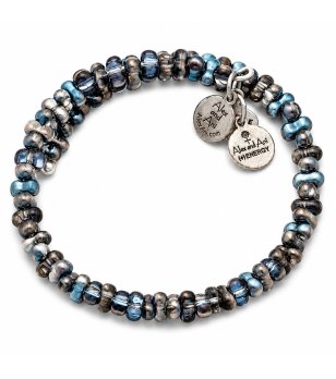 Дамска гривна в синьо и сиво Alex and Ani снимка