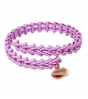 Лилава дамска гривна с плетена форма Alex And Ani снимка